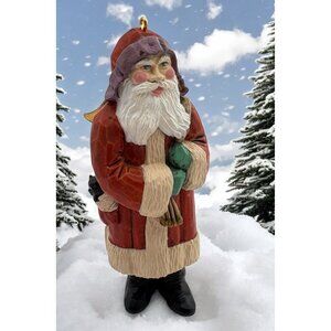 Hallmark Old Fashioned Santa Claus Christmas Tree Ornament Handcrafted 1986
